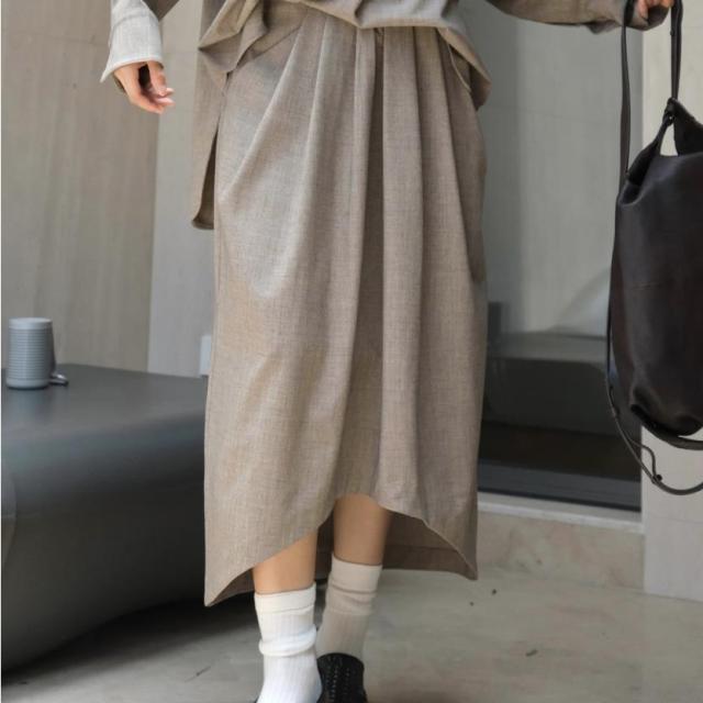 レディース ボトムス スカート ロング丈 ハイウエスト レトロ 2024夏秋新作 / Z3331の通販は