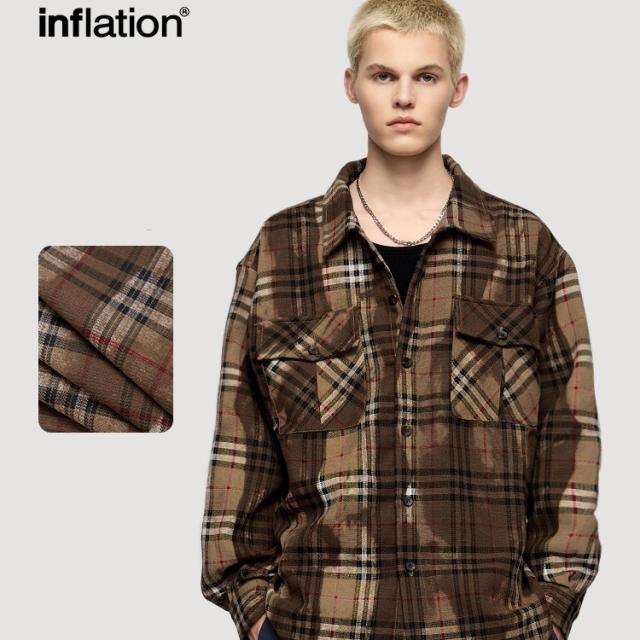 メンズ トップス 快適な着心地 カジュアル ワイシャツ 2024秋冬新作 男女通用 チェック 欧米風 / メンズアパレル ボトムス パンツ 7104W24