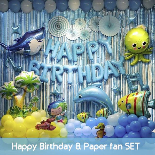 バルーン ガーランド 誕生日 水族館 アクアリウム 風船 飾り付け / おすすめ 人気の通販は