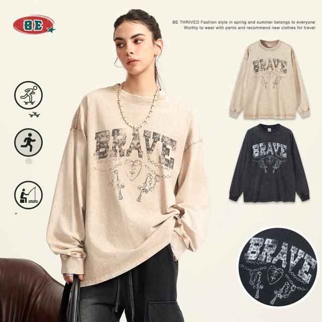 快適な着心地 ペアルック 男女通用 メンズ 2024秋冬新作 Tシャツ トッブス 長袖 / メンズアパレル ファッション 5609の通販は 5,676円