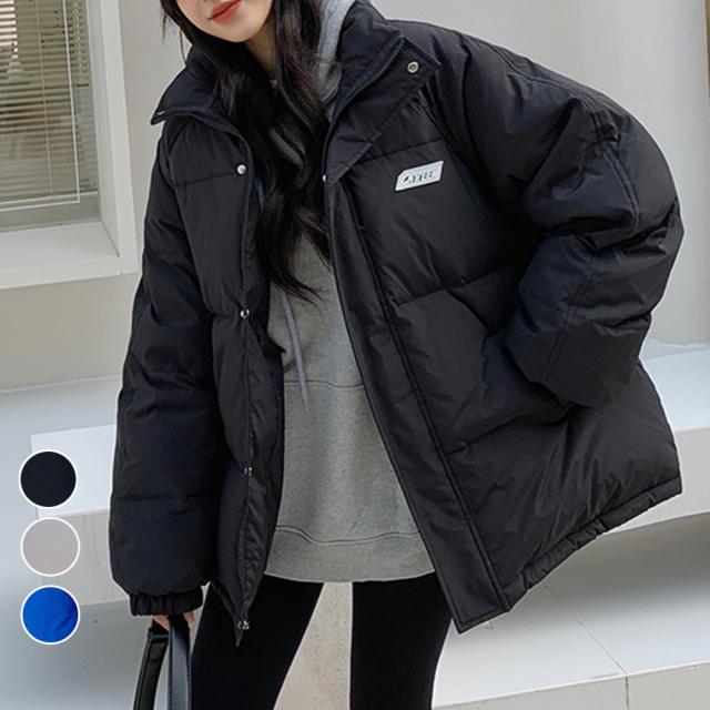 エコダウンジャケット 防寒防風中綿コート / ジップアップコート 女性無地ブルゾン 韓国風ジャケット 20240806の通販は 5,609円