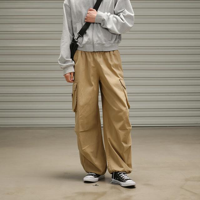メンズ ヴィンテージ 韓国風 2024春夏新作 男 ワイド ズボン ボトムス パンツ / 102の通販は