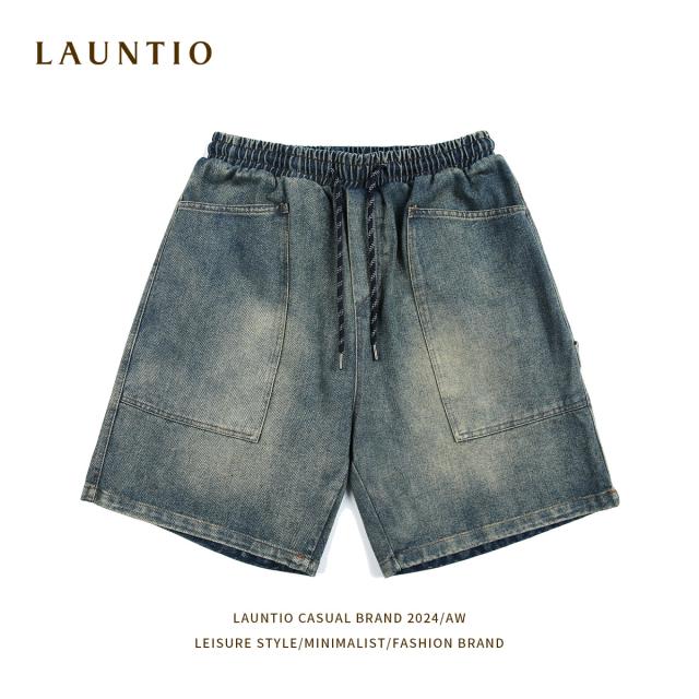 P17095メンズ ショート デニム 2024新作春夏グラデーション ファッション ストレート男女通用 / メンズアパレル ボトムス パンツ TK71D35の通販は