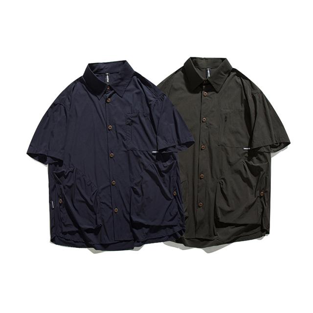 P17414メンズ 2024春夏新作 カジュアル 半袖ワイシャツ トッブス ヴィンテージ 無地 ダブルカラー / メンズアパレル ファッション OT-2317の通販は 7,280円
