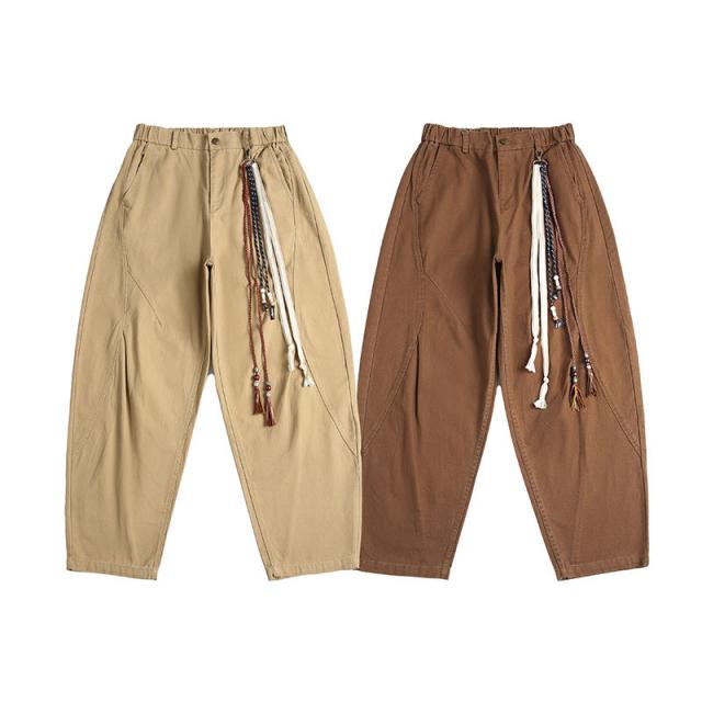 スラックス ワイド カジュアル 2024新作春夏 メンズ ヴィンテージ ズボン ボトムズ パンツ / メンズアパレル ボトムス TF-K933の通販は 8,610円