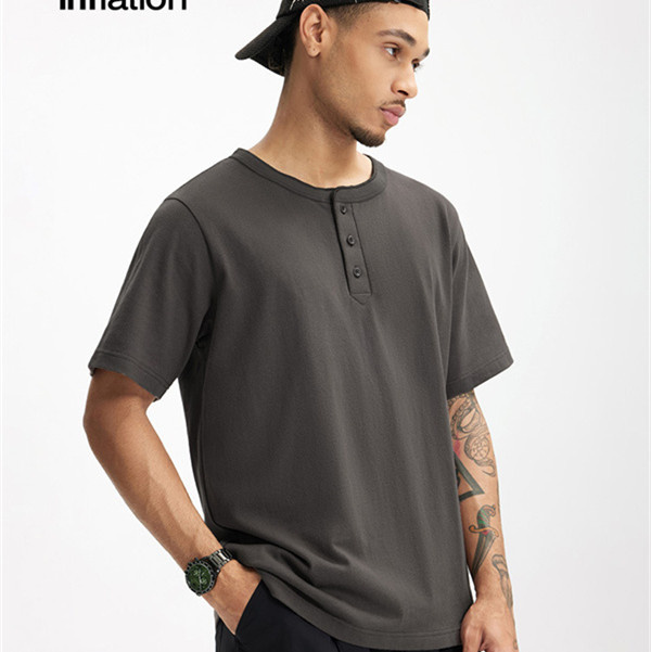 2025春夏新作 半袖 ファッション メンズ カジュアル Tシャツ トッブス 無地 / メンズアパレル ワイシャツ 8013S25の通販は 4,921円