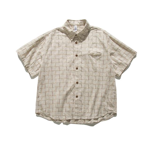 P17616メンズ 2024春夏新作 カジュアル 半袖 ワイシャツトッブス ヴィンテージ チェック 快適な着心地 / メンズアパレル ファッション OT-2410の通販は 7,950円