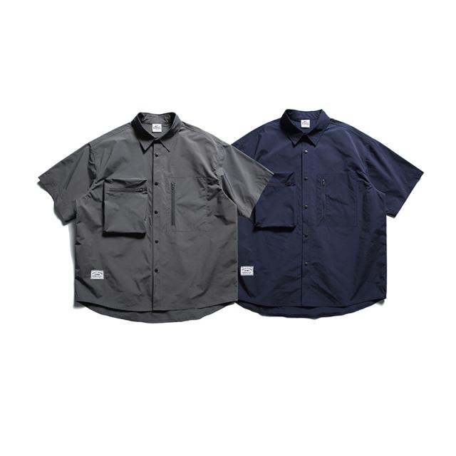 短袖メンズ ワイシャツトッブス 半袖 カジュアル 2024春夏新作 ポケット / メンズアパレル ファッション B411-Y417の通販は