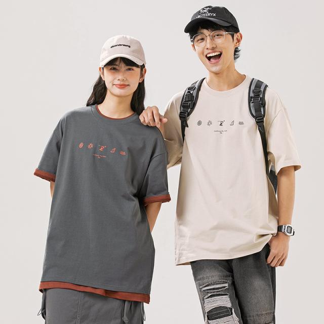 Tシャツトッブス 半袖 カジュアル 2024春夏新作 短袖メンズ 男女通用 ペアルック / メンズアパレル ファッション W27-T922の通販は