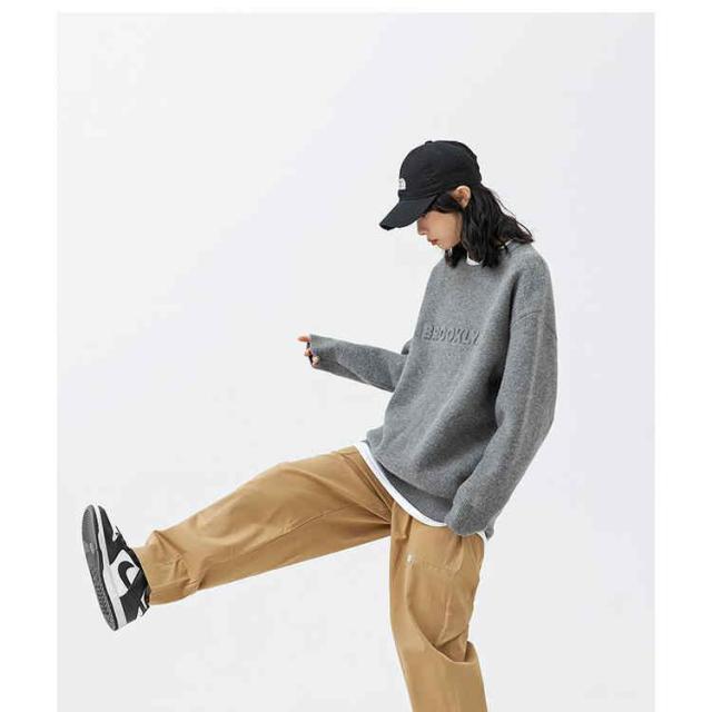 上着 ニットセーター 快適 保温Tシャツ カップル 英字柄 トップス 秋冬 / メンズ 長袖トップス ストリート 新作の通販は 上着 ニットセーター 快適 保温Tシャツ カップル 英字柄 トップス 秋冬 / メンズ 長袖トップス ストリート 新作の通販は