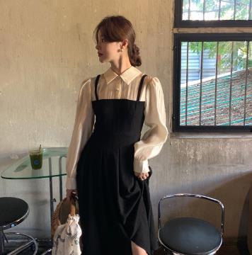 レディース ワンピース 2024春夏新作 レトロ 長袖 ロング丈 ハイウエスト / H24C0183の通販は 9,945円