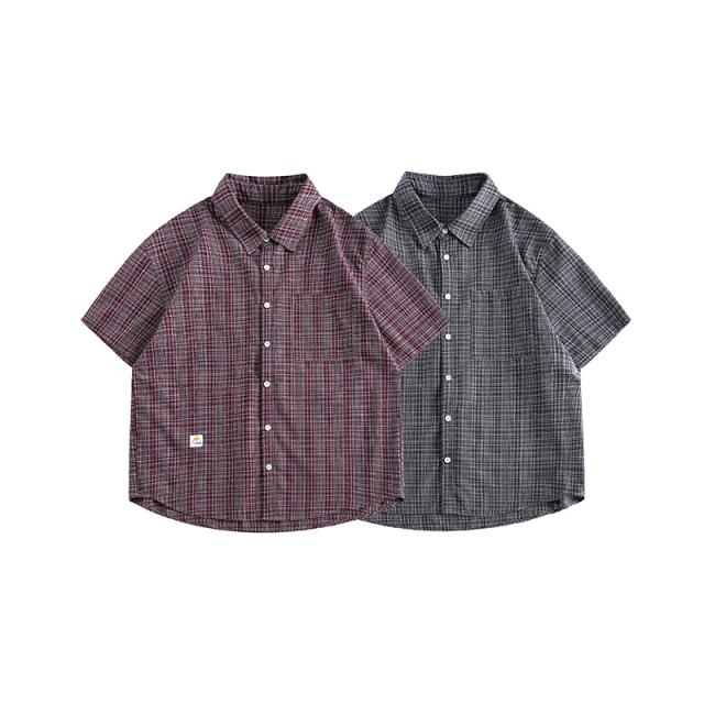 ワイシャツ ヴィンテージ メンズ 短袖 半袖 韓国風 トッブス 2024春夏新作 チェック / メンズアパレル ファッション NXB508-CS031の通販は 7,950円
