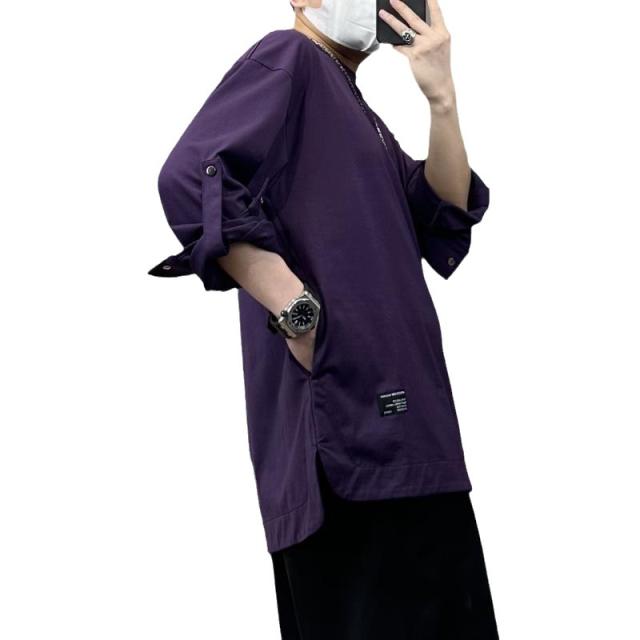 2024春夏新作 ラウンドネック 通気 ポケット カジュアル メンズTシャツ トッブス 長袖 / メンズアパレル ファッション DD19の通販は 5,386円