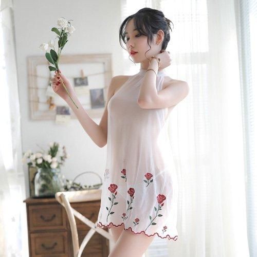 セクシーランジェリー ベビードール セクシー 下着 過激 ベビド ふんわりメッシュに色鮮やかな薔薇の刺繍がフェミニンなオーラを振りまくの通販はau Pay マーケット セクシーランジェリー専門店 Vivid Style