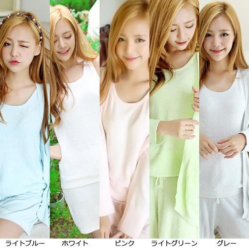 グラシア】 ルームウェア モコモコ パジャマ 部屋着 ガウン タンク