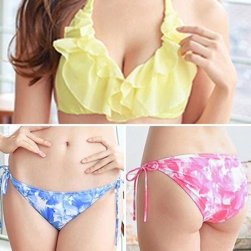 ビキニ ホルターネック ティアード フリル かわいい L3300 レースレディース Lace Ladies フリルオフショルホルターネック