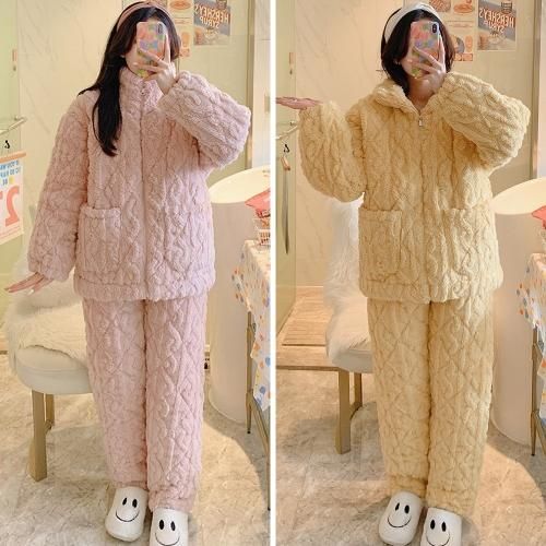 グラシア】 ルームウェア モコモコ パジャマ 部屋着 もこもこ イエロー