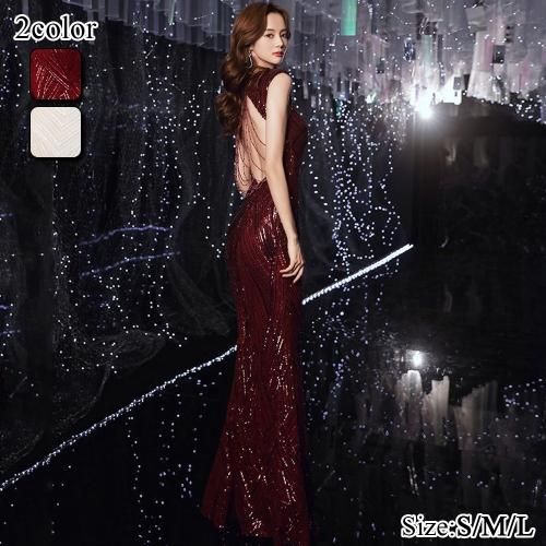 【グラシア】 キャバ ドレス キャバドレス ワンピース パーティードレス クラシカル シルエット ストラップ タイト デコルテ ボディライン すっきり 胸元 バックスタイル ホワイト レッド S M L