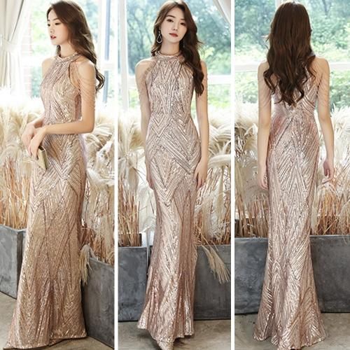 【グラシア】 キャバ ドレス キャバドレス ワンピース パーティードレス アメリカンスリーブ ストラップ スパンコール ロング 大人 ゴールド ホワイト S M L グラシア】 キャバ ドレス キャバドレス ワンピース パーティードレス