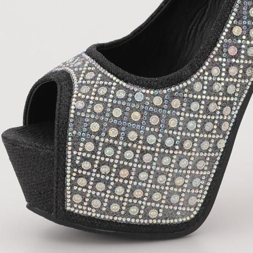 haremode ビジュー14cmヒールパンプス / 4011 ハレモード haremode