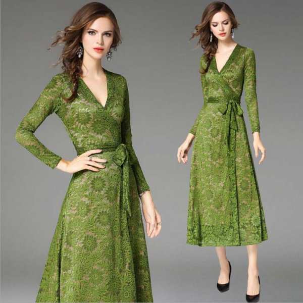 ー品販売 ドレス 深い緑色 ワンピース ドレス News Elegantsite Gr