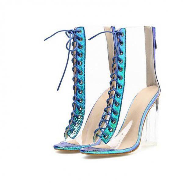 ブーティー 22 5 26cm サマーブーツ ブーツサンダル レディース 透明 シースルー ショートブーツ 予約 夏ブーツ ハイヒール 太ヒの通販はau Pay マーケット アニバーサリースタイル