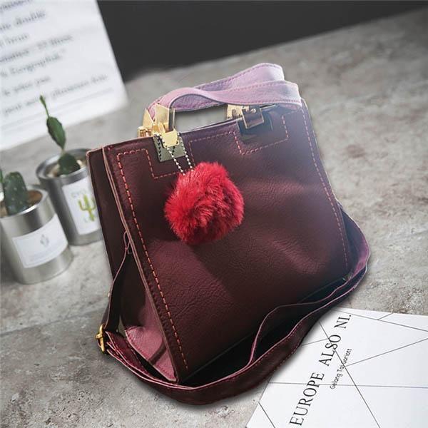 バッグ ワイン 即納 黒 茶 ぼんぼん付 ハンドバッグ ショルダーバッグ 2way jjw20112626 カジュアル レディース 5,943円