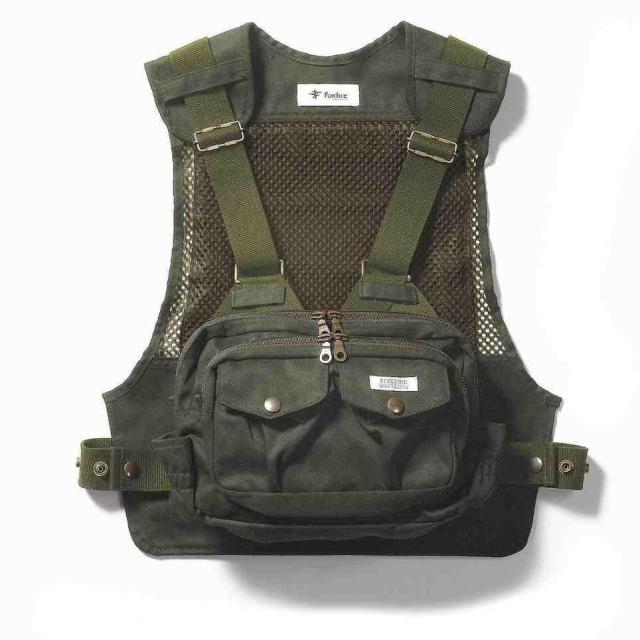 TIEMCO ティムコ Foxfire チェストストラップベスト オリーブ フリー