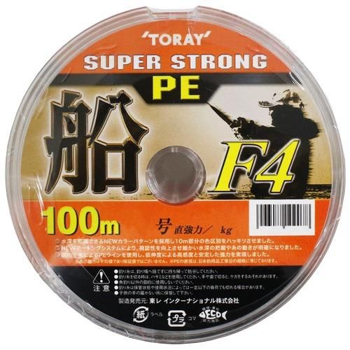 TORAY 東レフィッシング ☆スーパーストロングPE船F4 100m連結 1号 12