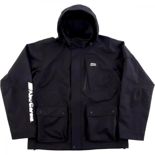 AbuGarcia アブガルシア 3レイヤー フィッシングシェルパーカー ブラック M