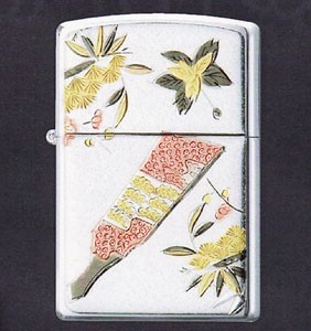 zippo電鋳12月シリーズジッポー一月 『羽子板』の通販は