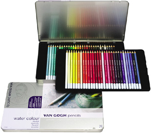 ヴァンゴッホ　水彩色鉛筆 60色セットの通販は 12,210円