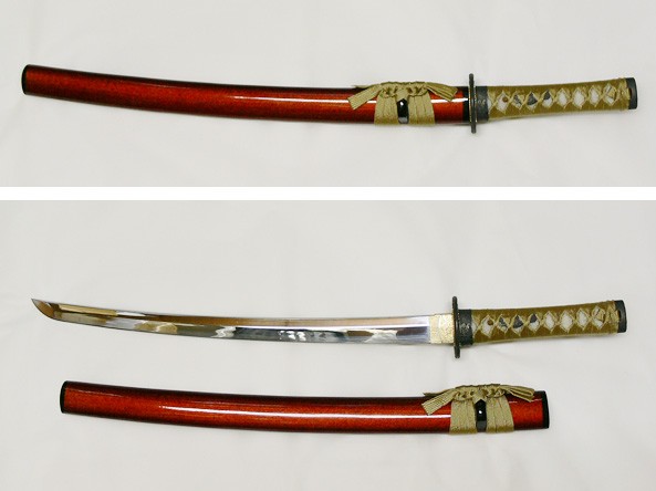 送料無料 模造刀 日本製 美術刀剣 日本刀 金茶/小刀の通販はau PAY 