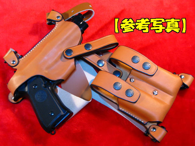 ホリゾンタル革製ショルダーホルスター（茶） ダイ・ハード No.281 イースト・A @299 (市/B)★の通販は