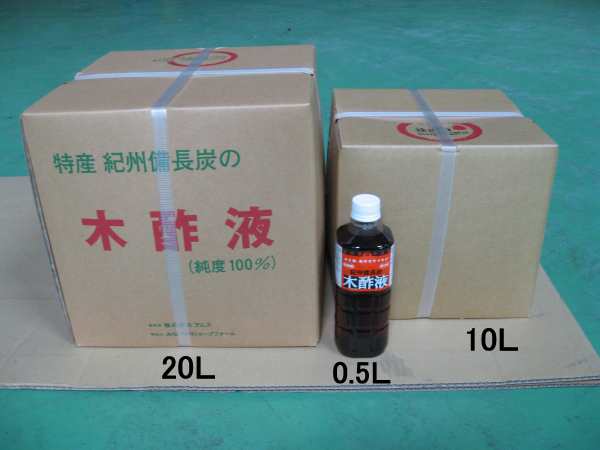 国産木酢液 紀州備長炭木酢液 10L - バス用品