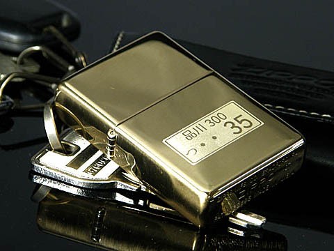 ZIPPO/世界に一つ ナンバープレート彫刻 ジッポーライター 車・バイク