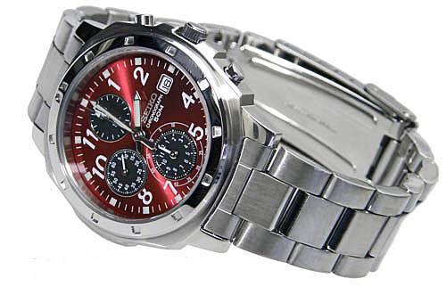 SEIKOメンズ腕時計 送料無料 バックル名入れ彫刻 セイコー クロノグラフ (SEIKO SND375P) ギフト 誕生日プレゼントに最適☆