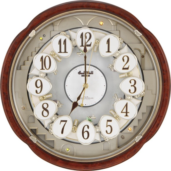 電波からくり時計 スモールワールドコンベルs 4mn480rh23 木目仕上 アナログ 壁掛け時計 掛時計 メロディー 音楽 仕掛けの通販はau Pay マーケット 菊政舶来商会