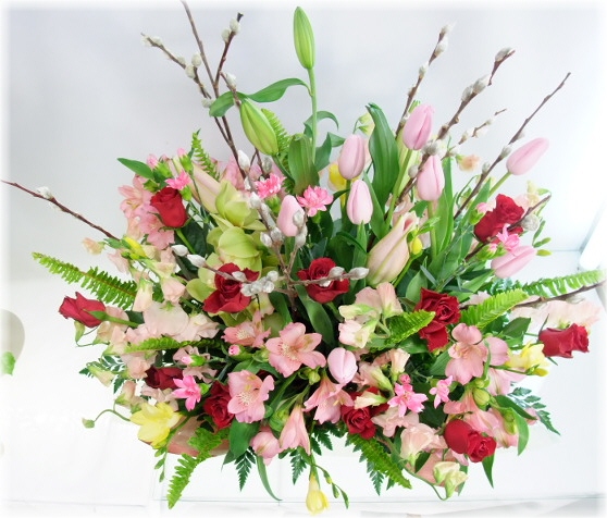 2月誕生花★ナチュラルアレンジ【チューリップ】12,000円【送料無料】_1
