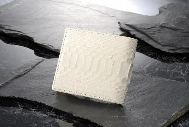 白蛇　二つ折り財布■61235