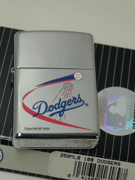 ジッポー野球Zippo MLBメジャーリーグ#250ドジャーズ Dodgers2000新品!!