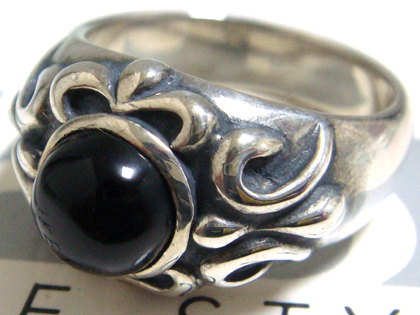 ■送料無料■【FREE STYLE】ブラックオニキスフリースタイルリングst/sv/