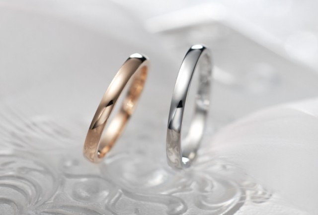 ペアリング ホワイトゴールド K10 送料無料 結婚 カップル LOVERS＆RING　Truelove LSR0651PK-WG