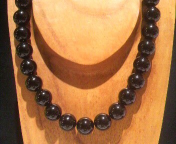 16ミリ ブラック オニキス 数珠 ネックレス パワーストーン 天然石