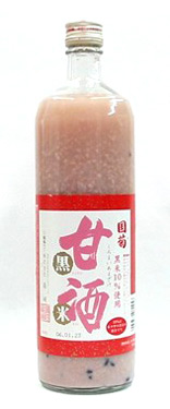 【送料無料12本セット】篠崎　国菊甘酒　黒米　あまざけノンアルコール　900ｍｌ×12本