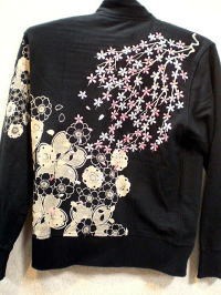 INFINITY インフィニティ 前開トレーナー　桜刺繍の通販は