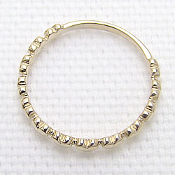 k10 YG リング　ハート フルエタニティ リング　7号 k10 YG リング ハート フルエタニティ リング 7号 - メルカリ