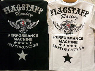 Flag Staff アメカジ半袖Tシャツ　スカルエンジンウイング刺繍の通販は 5,670円