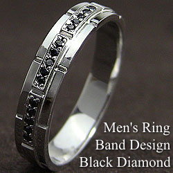 ブラックダイヤモンド メンズリング ホワイトゴールドk10 K10wg アクセサリー ショップ 男性用 指輪 バンド オシャレの通販はau Pay マーケット ジュエリーアイ