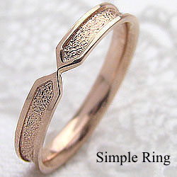 指輪 ピンキーリング ピンクゴールドK10 ファッションリング